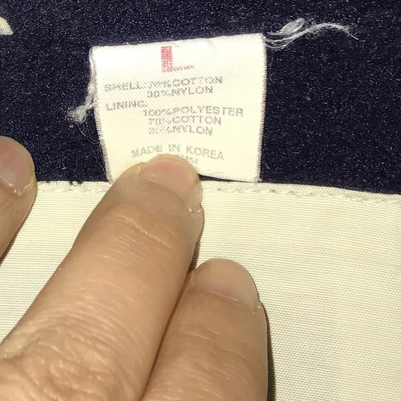 Abercrombie Coat, Large, Khaki/Red/Blue, EUC - Picture 8 of 8